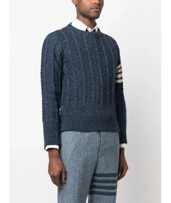 Twist Cable Knit Crew Neck Jumper france