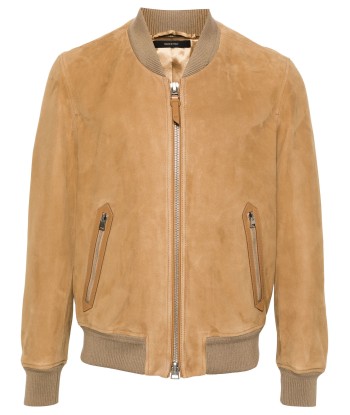 Suede Bomber Jacket les muscles