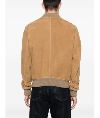 Suede Bomber Jacket les muscles