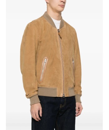 Suede Bomber Jacket les muscles