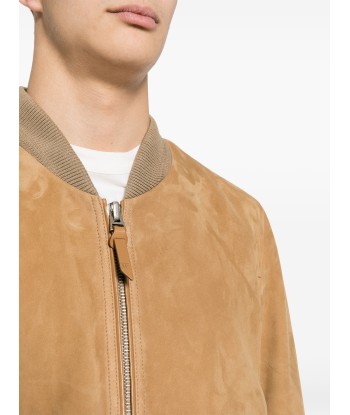 Suede Bomber Jacket les muscles