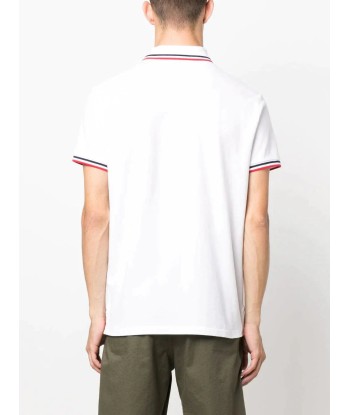 Striped Trim Polo Shirt le des métaux précieux