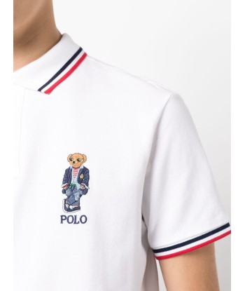 Striped Trim Polo Shirt le des métaux précieux