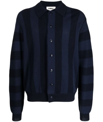 Striped Knitted Wool Cardigan s'inspire de l'anatomie humaine