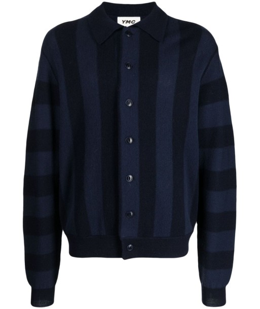 Striped Knitted Wool Cardigan s'inspire de l'anatomie humaine