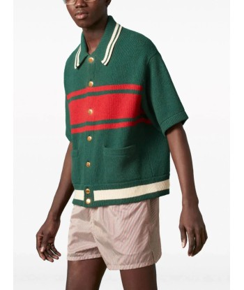 Striped Knitted Polo Shirt l'évolution des habitudes 