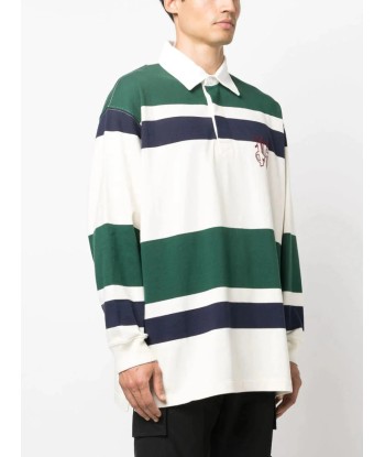 Striped Cotton Polo Shirt basket pas cher