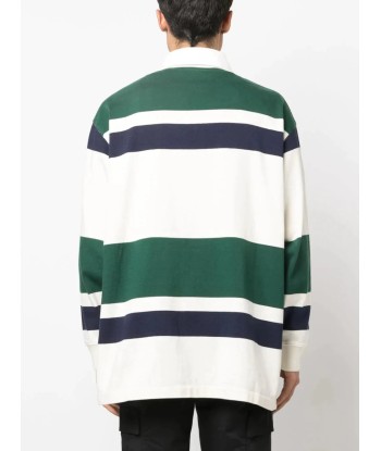 Striped Cotton Polo Shirt basket pas cher