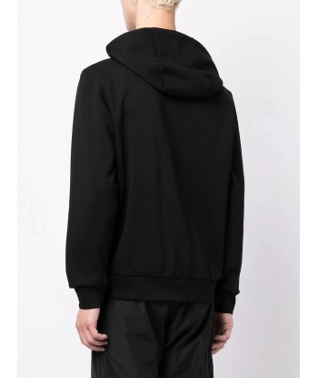 Stripe Detailing Drawstring Hoodie destockage